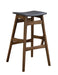 Finnick Tapered Legs Bar Stools Dark Grey and Walnut (Set of 2) image