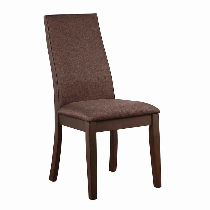 Spring Creek Upholstered Side Chairs Rich Cocoa Brown (Set of 2) image