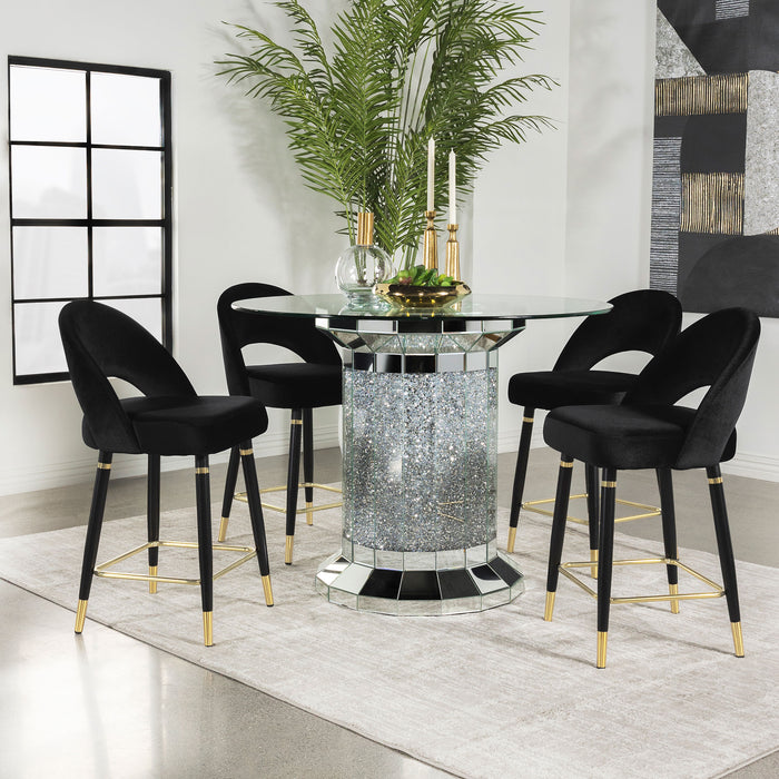 Ellie 5-piece Pedestal Counter Height Dining Room Set image