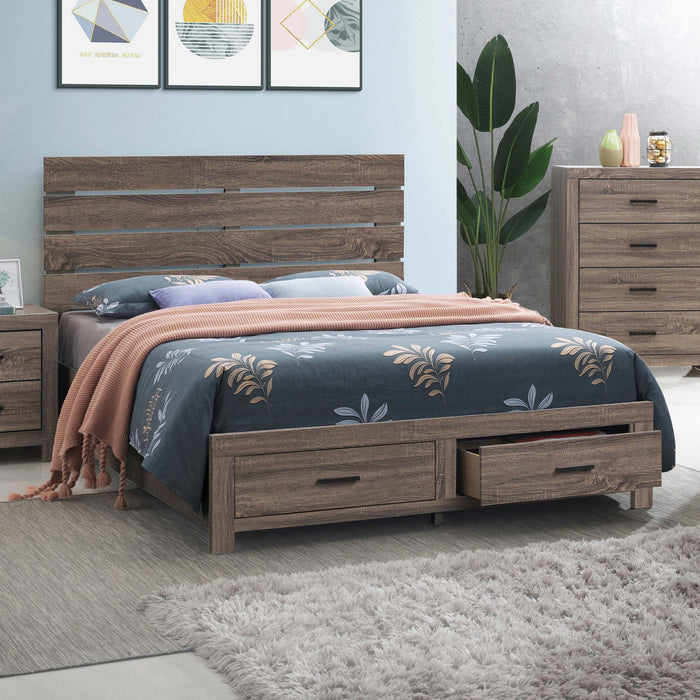 Brantford Wood Storage Panel Bed