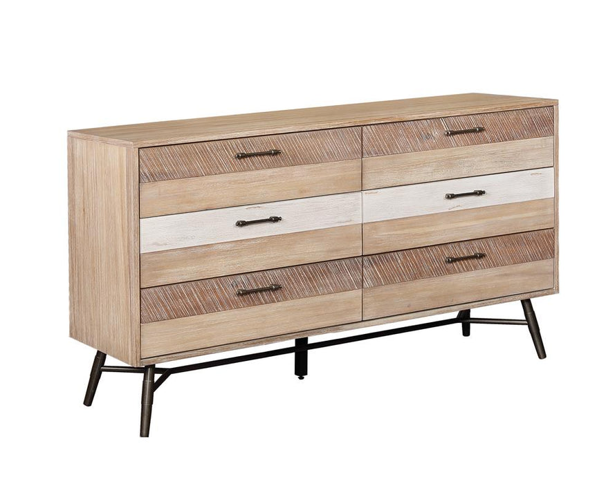 Marlow 6-drawer Dresser Rough Sawn Multi image