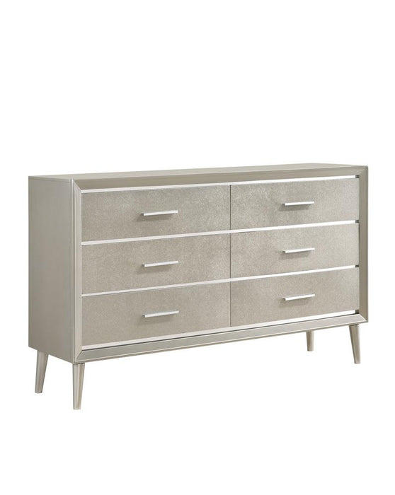 Ramon 6-drawer Dresser Metallic Sterling image