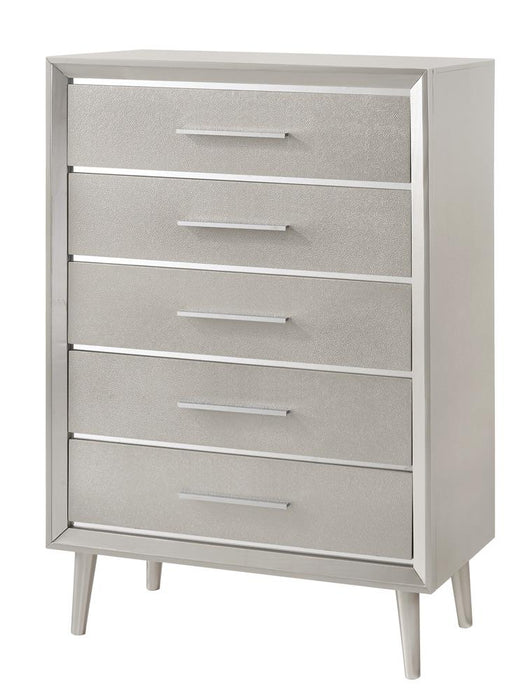 Ramon 5-drawer Chest Metallic Sterling image