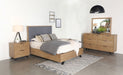 Taylor Bedroom Set Light Honey Brown and Grey image