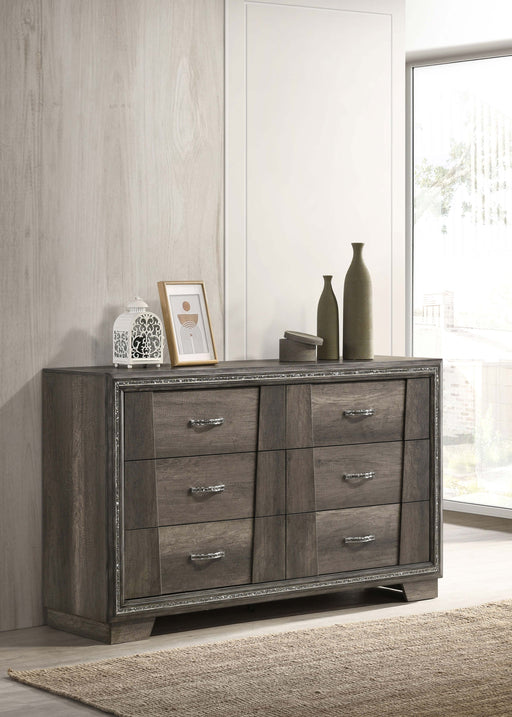 Janine 6-drawer Dresser Grey image