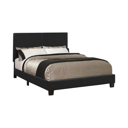 Mauve Full Upholstered Bed Black image