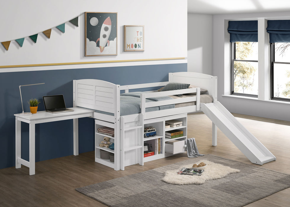 Millie Twin Workstation Loft Bed White image