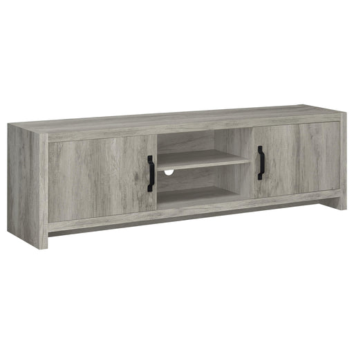 Burke 2-door TV Console Grey Driftwood image