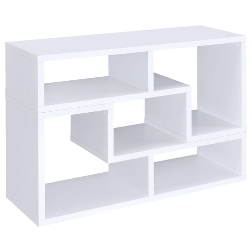 Velma Convertible TV Console and Bookcase White image