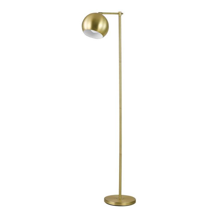 Linnea 1-light Dome Shade Floor Lamp Brass image