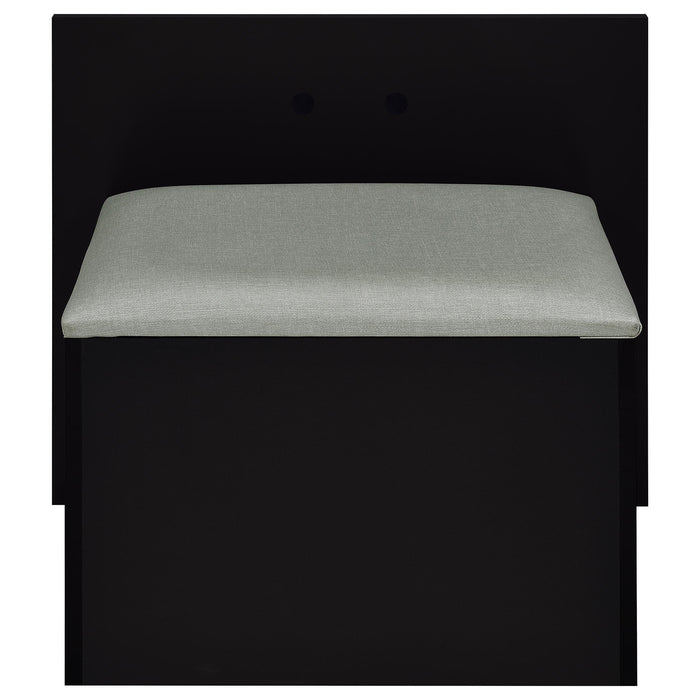 Flora 2-drawer Vanity Set with LED Mirror High Gloss