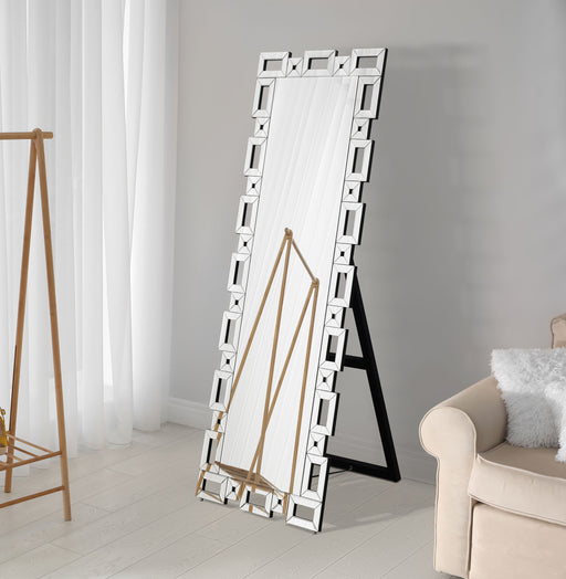 Tavin Geometric Frame Cheval Mirror image