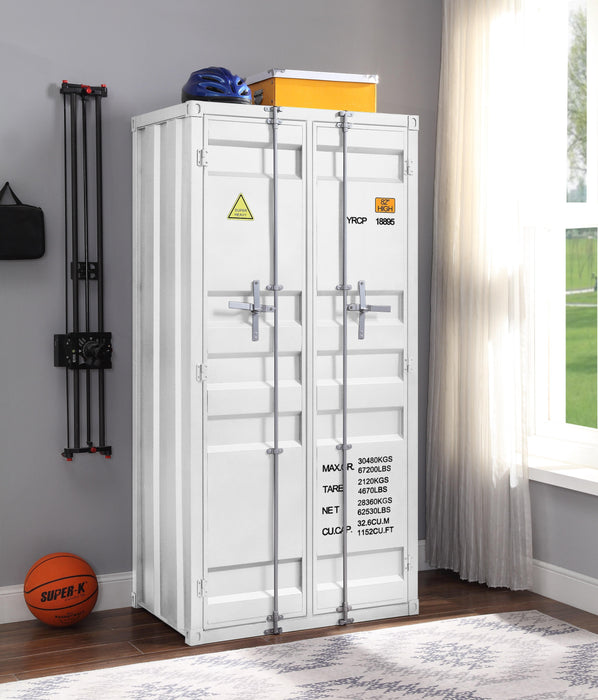 Cargo White Wardrobe (Double Door) image