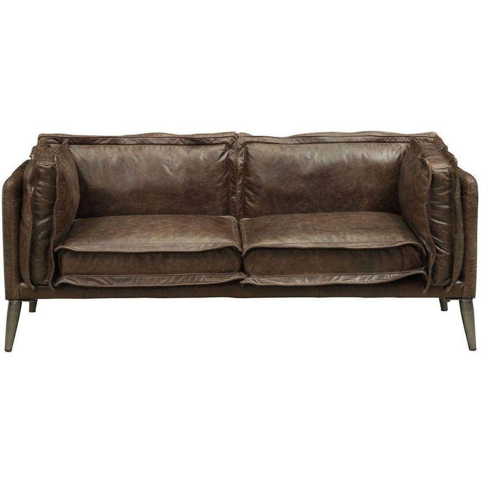 Acme Furniture Porchester Loveseat in Distress Chocolate 52481 image