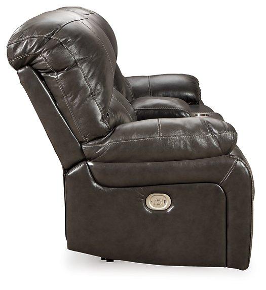 Hallstrung Power Reclining Loveseat with Console