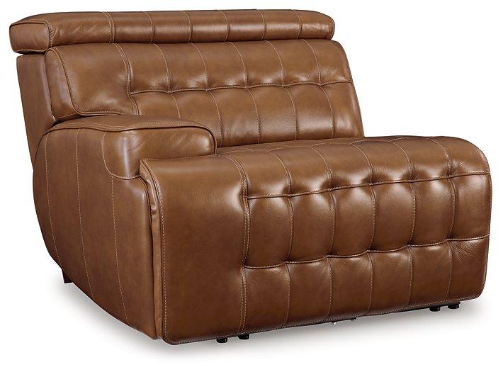 Temmpton Power Reclining Sectional Loveseat with Console