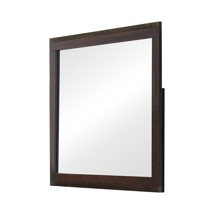 Edmonton Dresser Mirror Rustic Tobacco