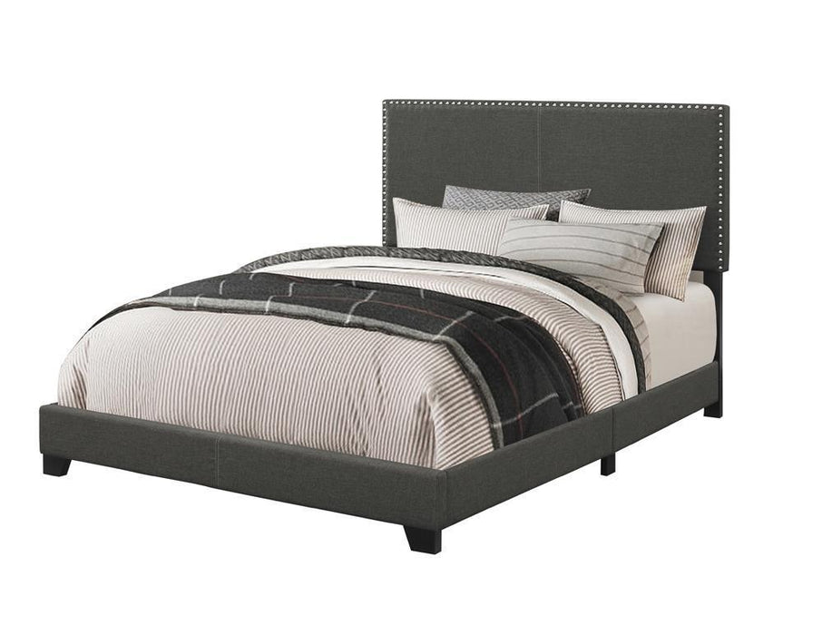 Boyd Upholstered Bed with Nailhead Trim