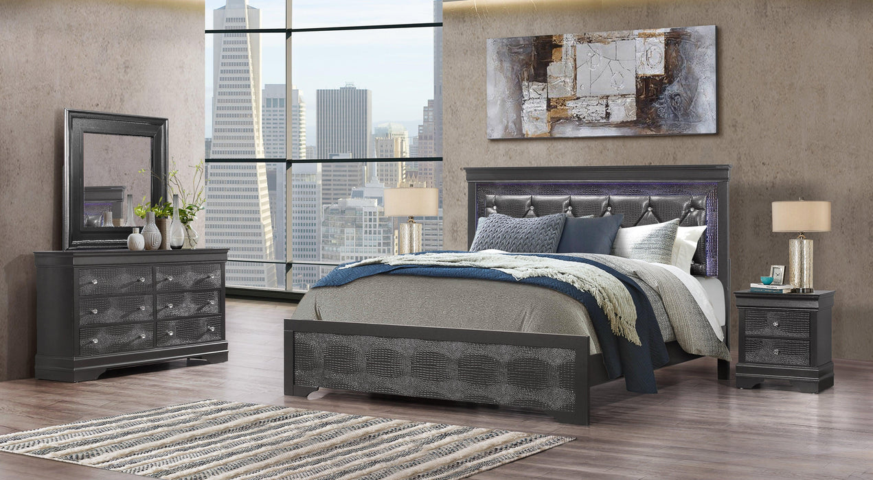 Pompei Grey Queen 5-Piece Bedroom Set image