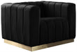 Marlon Black Velvet Chair image