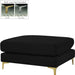 Julia Black Velvet Modular Ottoman image