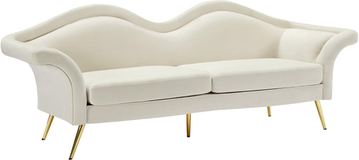 Lips Cream Velvet Sofa image