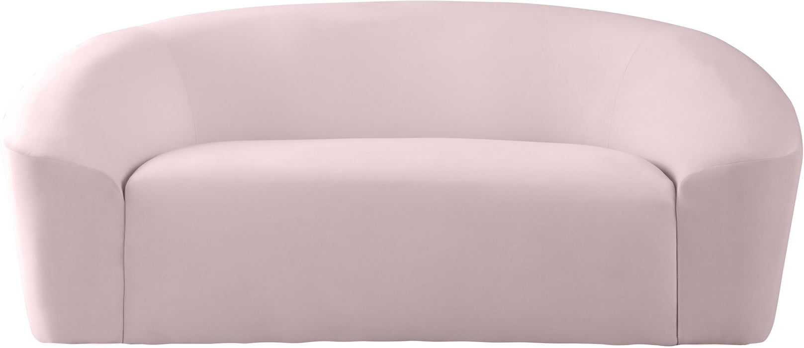 Riley Pink Velvet Loveseat