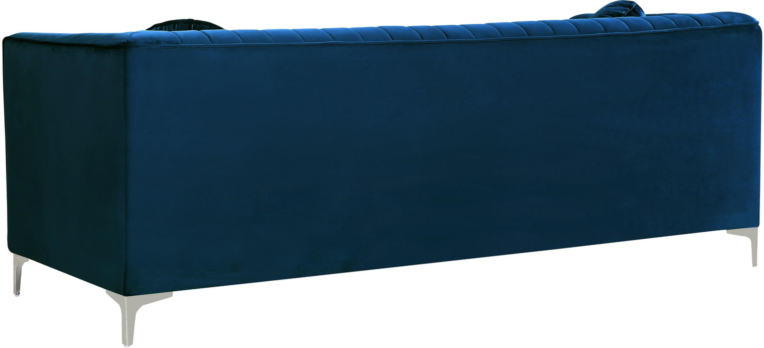 Isabelle Navy Velvet Loveseat