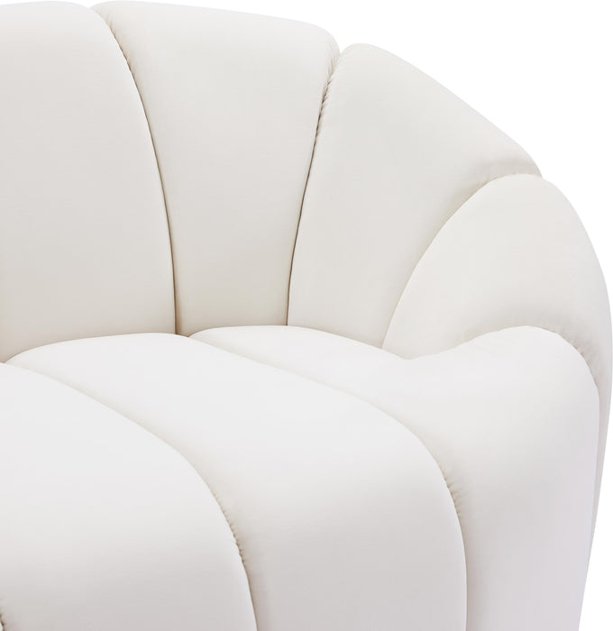 Elijah Cream Velvet Chair