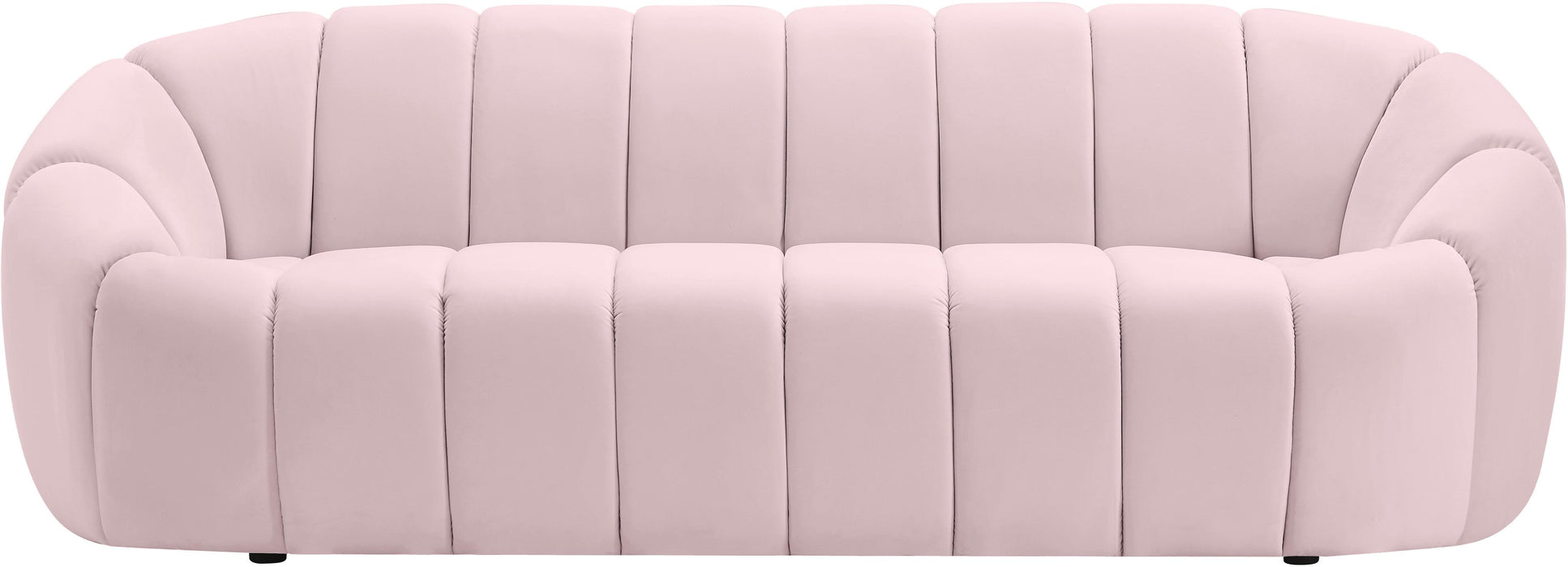 Elijah Pink Velvet Sofa