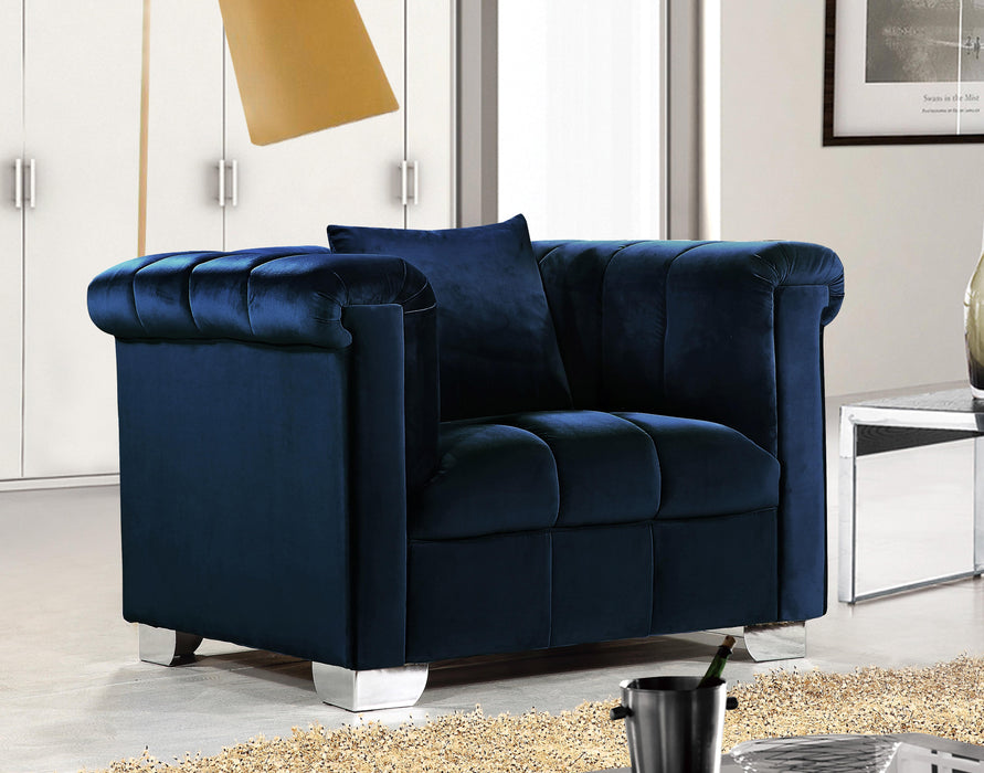 Kayla Navy Velvet Chair