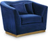 Arabella Navy Velvet Chair image