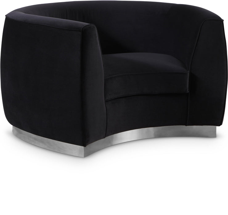 Julian Black Velvet Chair