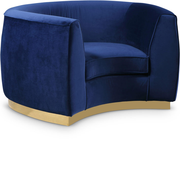 Julian Navy Velvet Chair image