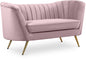 Margo Pink Velvet Loveseat image