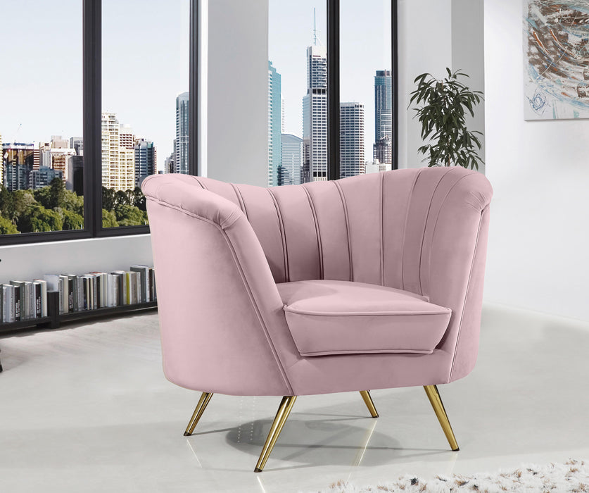 Margo Pink Velvet Chair