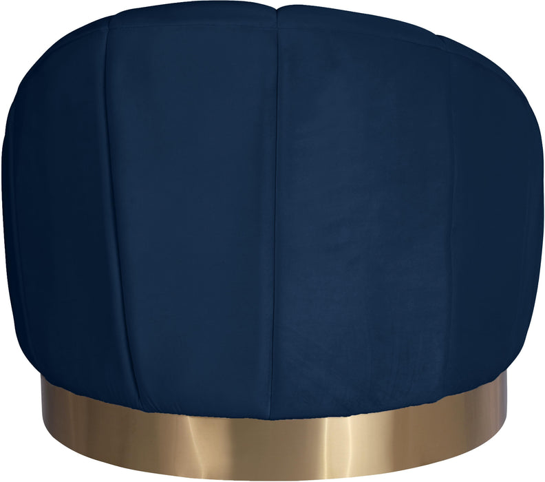 Shelly Navy Velvet Chair