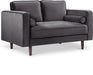 Emily Grey Velvet Loveseat image