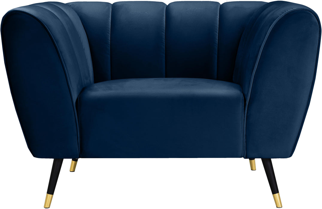 Beaumont Navy Velvet Chair