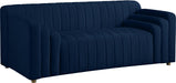 Naya Navy Velvet Loveseat image