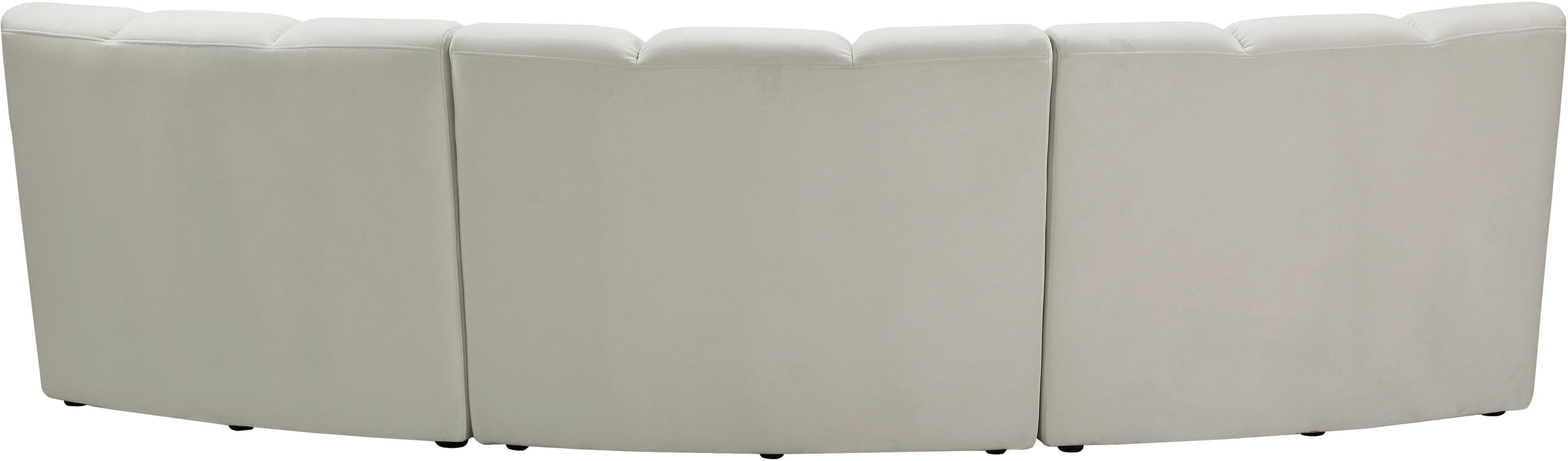 Infinity Cream Velvet 3pc. Modular Sectional