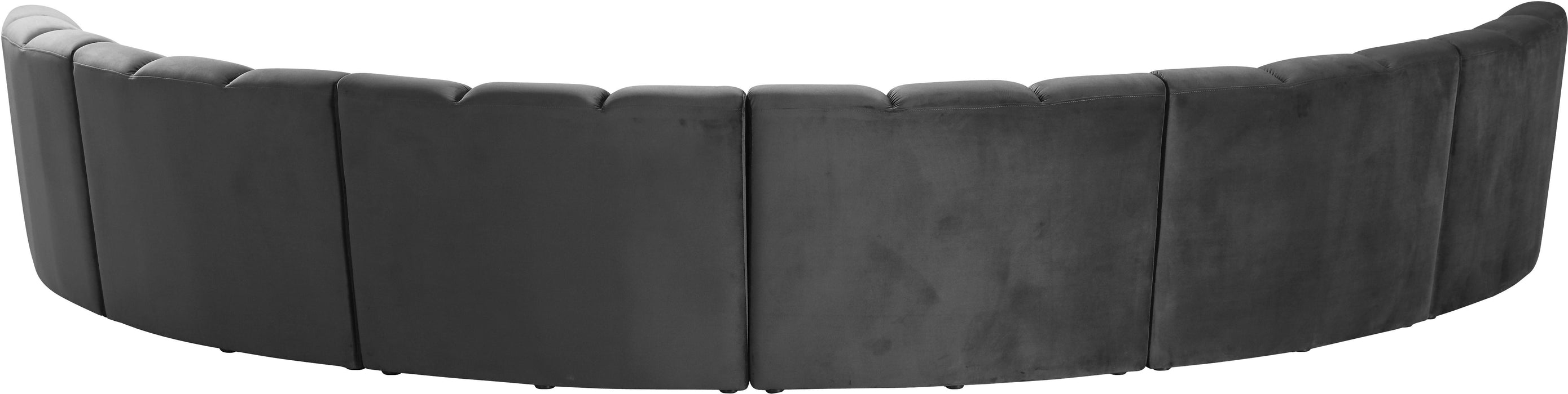 Infinity Grey Velvet 6pc. Modular Sectional