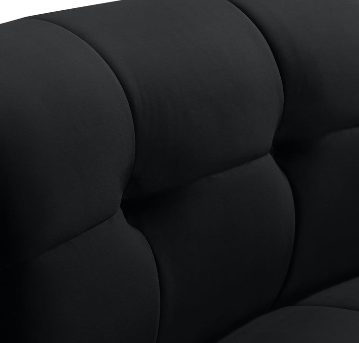 Limitless Black Velvet Modular Chair