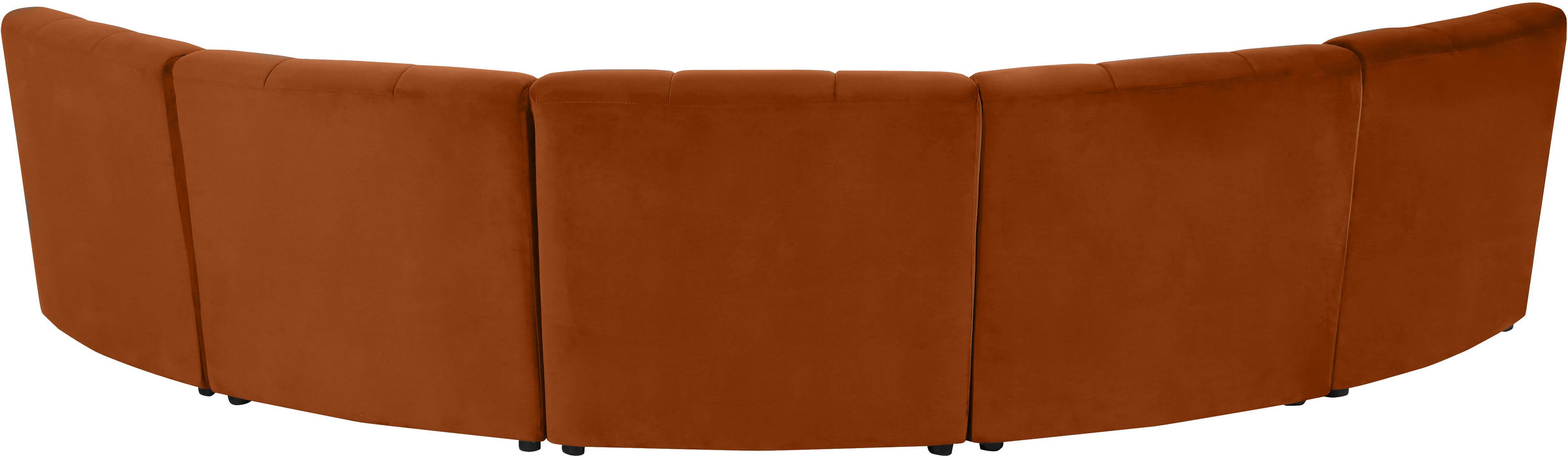 Limitless Cognac Velvet 5pc. Modular Sectional