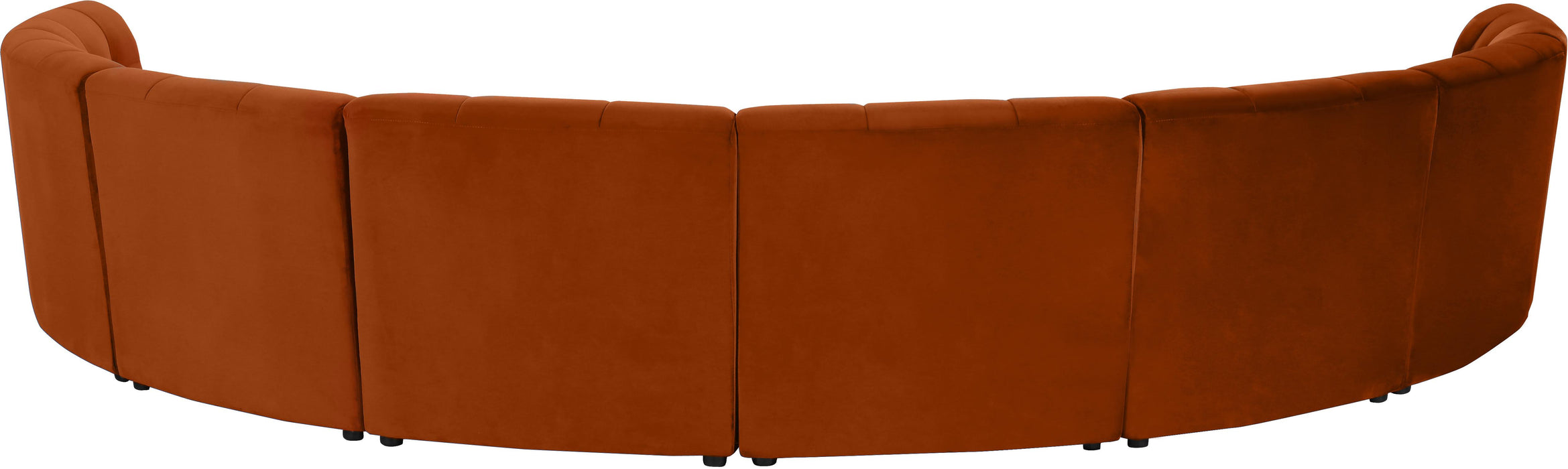 Limitless Cognac Velvet 8pc. Modular Sectional