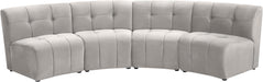 Limitless Cream Velvet 4pc. Modular Sectional image