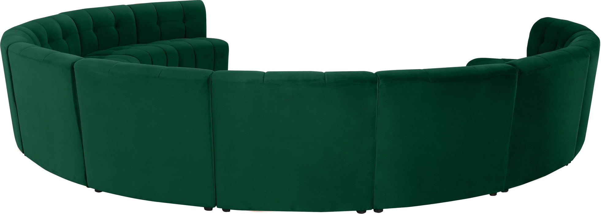 Limitless Green Velvet 11pc. Modular Sectional