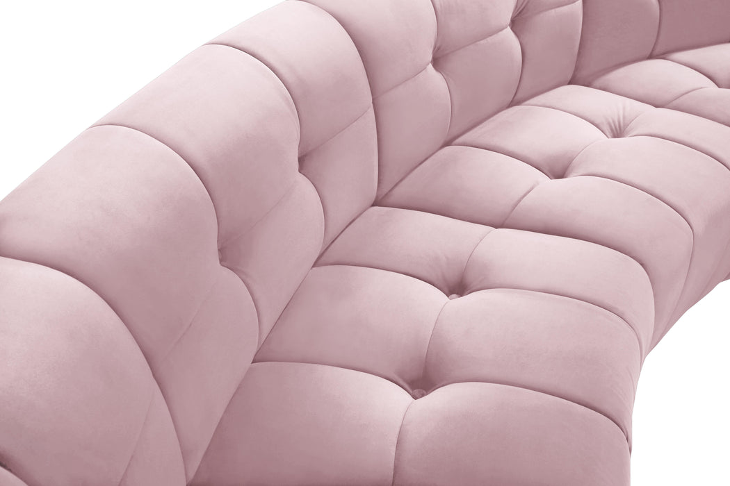 Limitless Pink Velvet 10pc. Modular Sectional