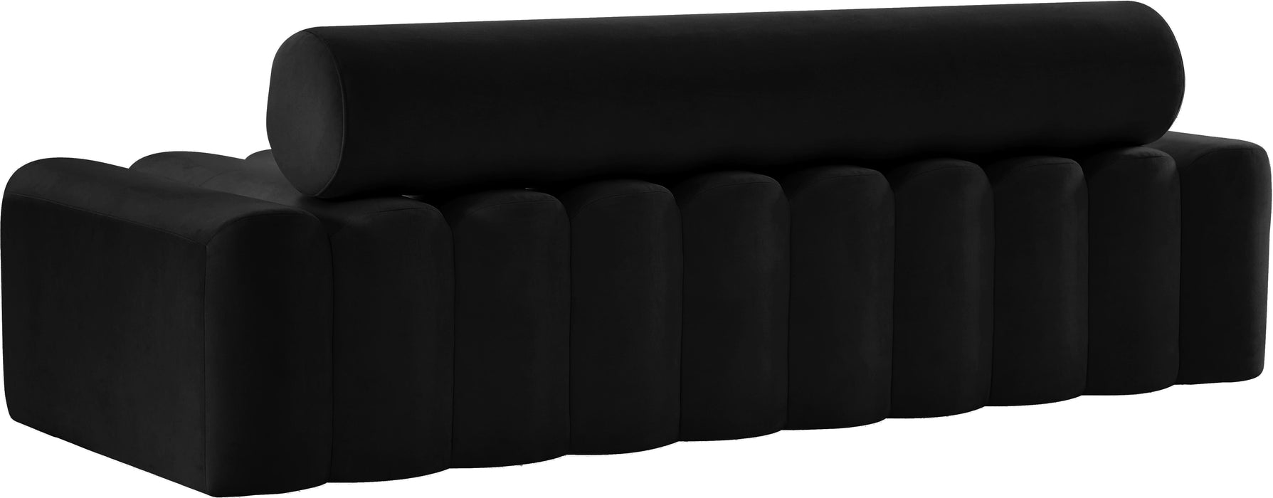 Melody Black Velvet Sofa