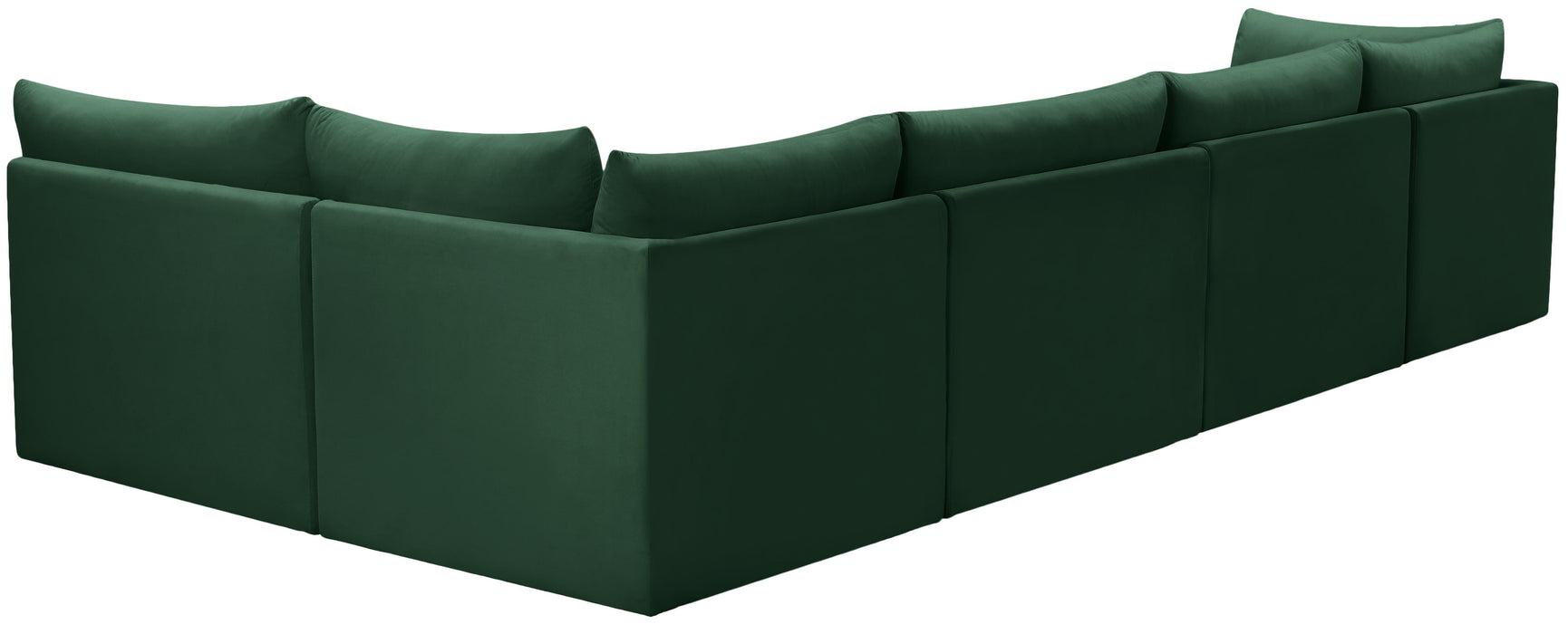 Jacob Green Velvet Modular Sectional